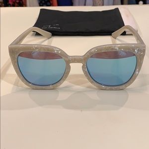 Quay Blue and White Sunglasses